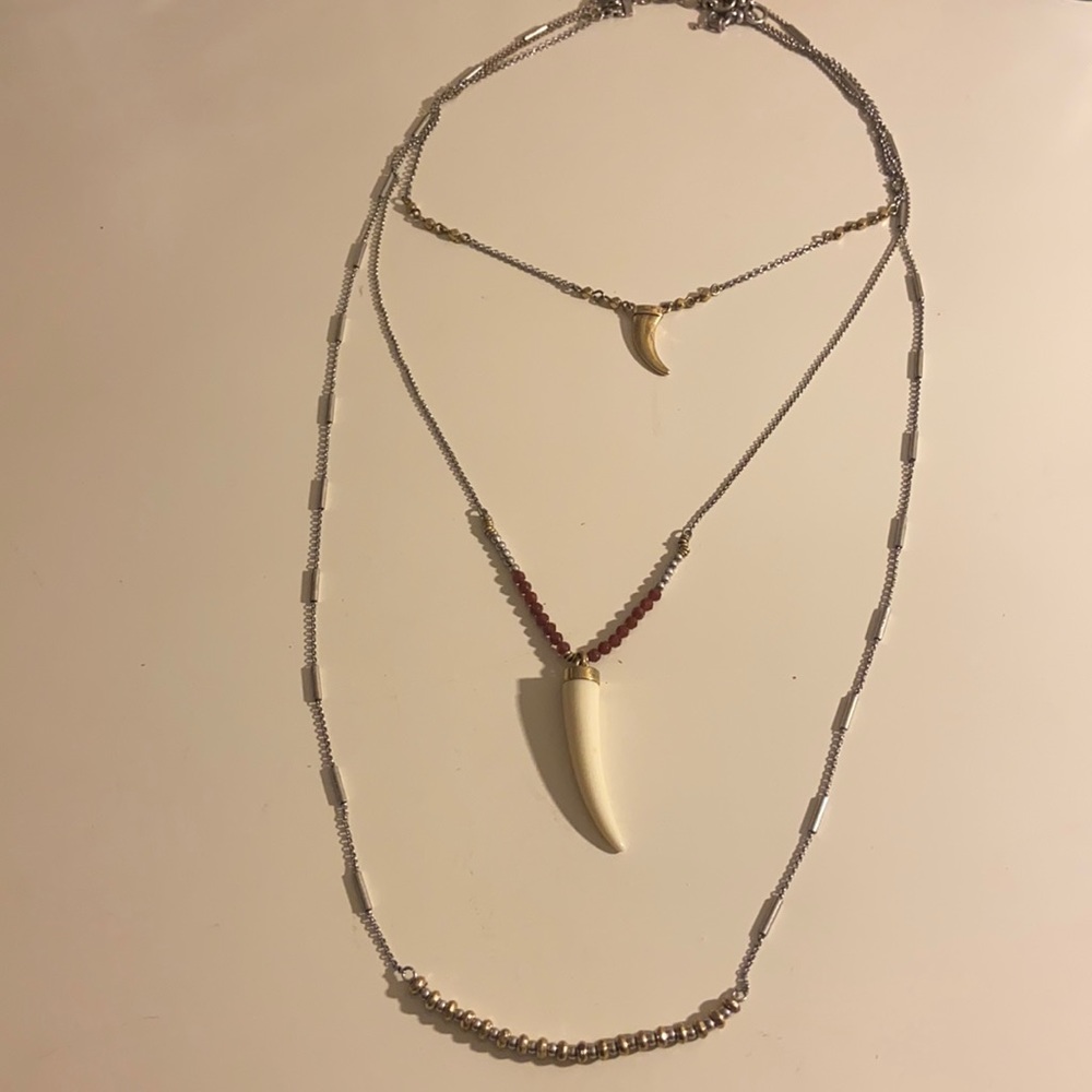 Detachable 3 Strand Lucky Brand Necklace
